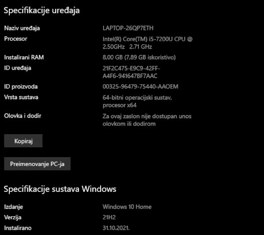ASUS VIVOBOOK INTEL i5 SSD